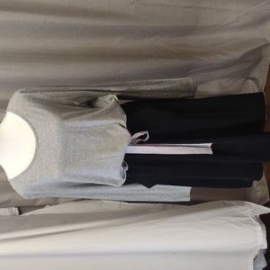 Shade tie waist long sleeve dress